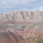 Colorful landscape at Badlands National Park