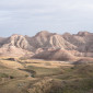 Colorful landscape at Badlands National Park